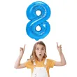 balon foliowy cyfra 8 niebieski partypal 16 dgt