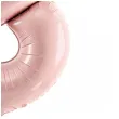 balon foliowy cyfra 8 pastel rozowy jasny partydeco 34 dgt