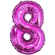 balon foliowy cyfra 8 rozowy godan 34 dgt