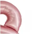 balon foliowy cyfra 8 rozowy matowy godan 30 dgt