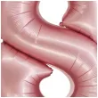 balon foliowy cyfra 8 rozowy matowy godan 30 dgt
