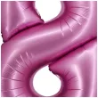 balon foliowy cyfra 8 rozowy satynowy godan 30 dgt