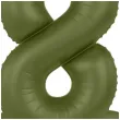 balon foliowy cyfra 8 stojaca oliwkowy folat 34 dgt