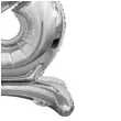 balon foliowy cyfra 8 stojaca srebrny godan 29 dgt