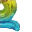 balon foliowy cyfra 8 stojaca teczowy godan 15 dgt