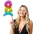 balon foliowy cyfra 8 stojaca teczowy godan 29 dgt