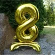 balon foliowy cyfra 8 stojaca zloty dekoracjepolska 30 dgt