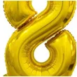 balon foliowy cyfra 8 stojaca zloty godan 29 dgt