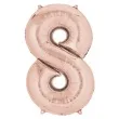 balon foliowy cyfra 8 szampanski amscan 34 dgt