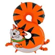 balon foliowy cyfra 8 tygrys pomaranczowy grabo 40 dgt