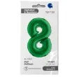 balon foliowy cyfra 8 zielone grabo 14 dgt