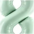 balon foliowy cyfra 8 zielony partydeco 34 dgt