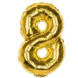 balon foliowy cyfra 8 zloty boland 14 dgt