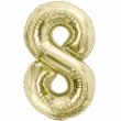 balon foliowy cyfra 8 zloty jasny godan 33 dgt