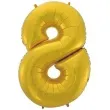 balon foliowy cyfra 8 zloty mat godan 45 dgt