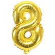 balon foliowy cyfra 8 zloty oem 16 dgt