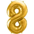 balon foliowy cyfra 8 zloty partydeco 34 dgt