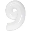 balon foliowy cyfra 9 bialy flexmetal 33 dgt