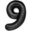 balon foliowy cyfra 9 czarny partypal 39 dgt