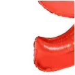 balon foliowy cyfra 9 czerwony funny fashion 40 dgt