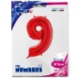 balon foliowy cyfra 9 czerwony grabo 26 dgt