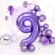 balon foliowy cyfra 9 fioletowy partypal 39 dgt