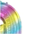 balon foliowy cyfra 9 gradient pastelowy flexmetal 34 dgt
