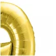 balon foliowy cyfra 9 jasnozloty partydeco 34 dgt