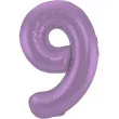 balon foliowy cyfra 9 metaliczny mat fioletowy folat 34 dgt