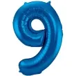 balon foliowy cyfra 9 niebieski folat 34 dgt