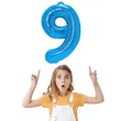 balon foliowy cyfra 9 niebieski partypal 16 dgt