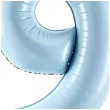 balon foliowy cyfra 9 pastel blekitny partydeco 34 dgt