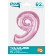 balon foliowy cyfra 9 rozowy jasny godan 36 dgt