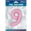 balon foliowy cyfra 9 rozowy partypal 39 dgt