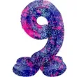 balon foliowy cyfra 9 stojaca galaxy splash folat 17 dgt