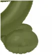 balon foliowy cyfra 9 stojaca oliwkowy folat 34 dgt