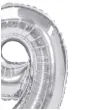 balon foliowy cyfra 9 stojaca srebrny partydeco 27 dgt