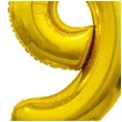 balon foliowy cyfra 9 stojaca zloty godan 29 dgt