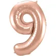 balon foliowy cyfra 9 szampanski folat 34 dgt