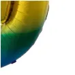 balon foliowy cyfra 9 teczowy funny fashion 40 dgt