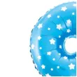 balon foliowy cyfra 9 w gwiazdki niebieski jix 18 dgt