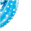 balon foliowy cyfra 9 w gwiazdki niebieski jix 18 dgt