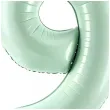 balon foliowy cyfra 9 zielony partydeco 34 dgt