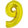 balon foliowy cyfra 9 zloty godan 14 dgt
