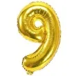 balon foliowy cyfra 9 zloty oem 16 dgt