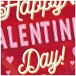 balon foliowy czerwone serce satynowe dekoracja na walentynki happy valentines day 18 cali