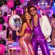 balon foliowy dekoracja disco party retro lata 80 te impreza hipiska w stylu dawnych lat potancowka