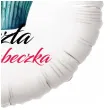 balon foliowy dekoracja na dzien kobiet niezla babeczka bialy 18 rnd