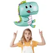 balon foliowy dinozaur w koronie turkusowy jix 34 shp