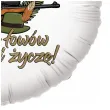balon foliowy dla mysliwego lub kola lowieckiego takich lowow ci zycze okragly bialy 18 cali p